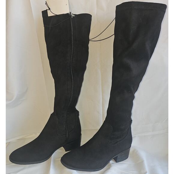 Kenneth Cole Stanford Tall Boots, Black, New in Box - Picture 3 of 6